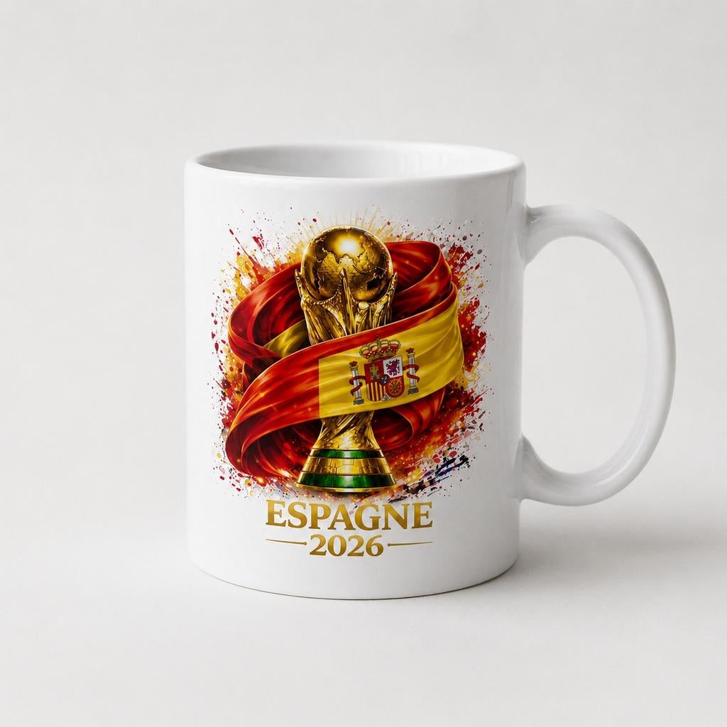 Mug Espagne Coupe du Monde 2026  Supporter Espagne, Maison & Meubles
