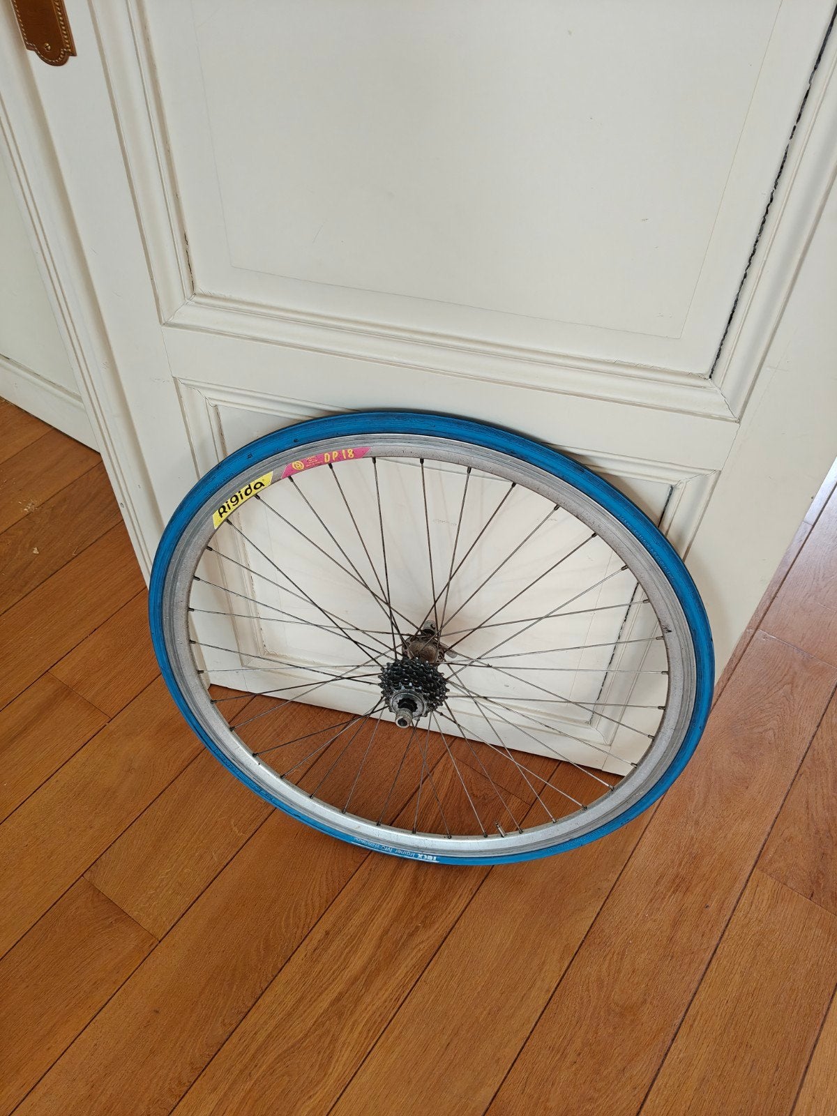 Fietswiel voor rollen, Ophalen, Band