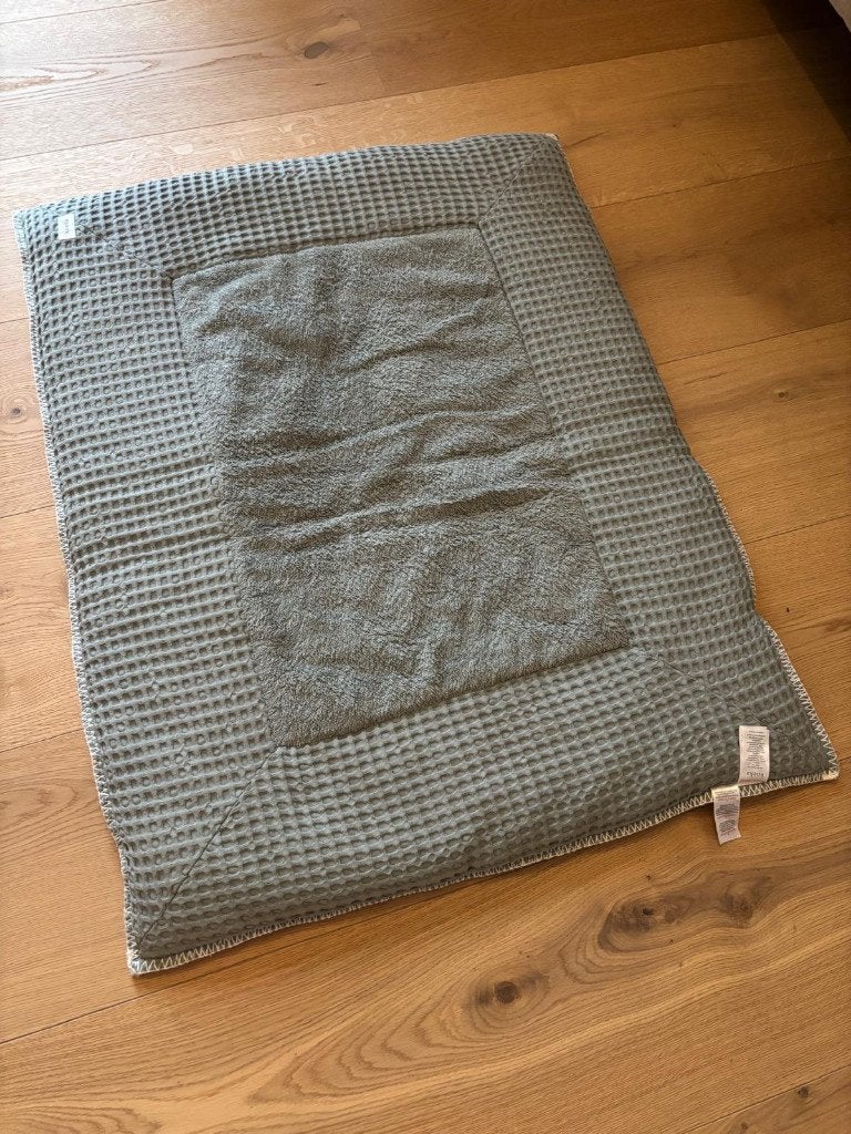 Koeka parkligger wafel Amsterdam Natural / Shadow Green, Ophalen, Zo goed als nieuw, Rechthoekig, Boxkleed