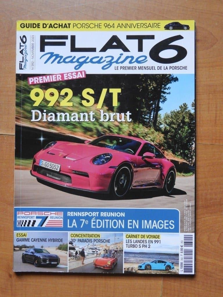 Flat6 Magazine - Mensuel de la Porsche num. 392 - NOV 2023, Enlèvement ou Envoi, Comme neuf, Porsche