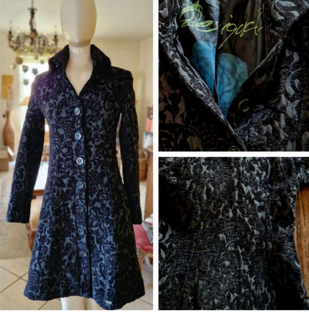 Jas merkkledij Desigual nieuw, Maat 38/40 (M), Zwart, Nieuw, Ophalen of Verzenden