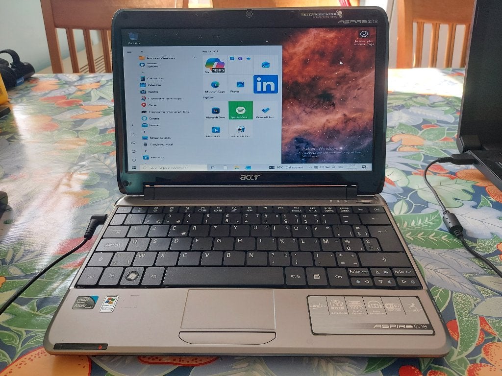 PC PORTABLE ACER ASPIRE ONE, HDD, Enlèvement ou Envoi, 11 pouces, Reconditionné