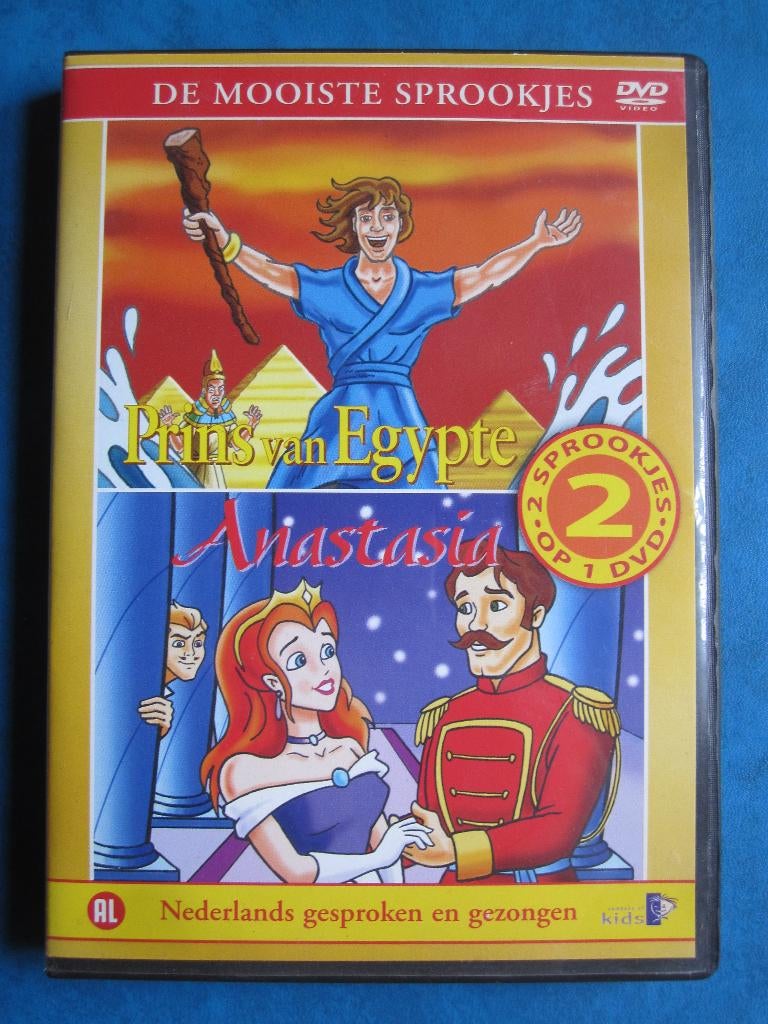 Prins van Egypte + Anastasia (2 films op 1 DVD), Cd's en Dvd's, Tekenfilm, Boxset, Ophalen of Verzenden, Zo goed als nieuw