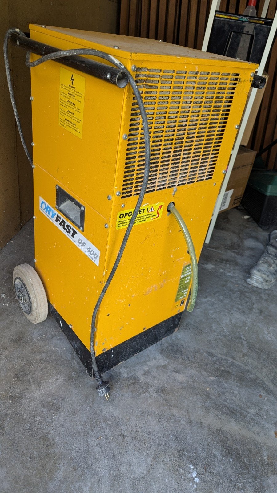 Bouwdroger dryfast df400, Ophalen
