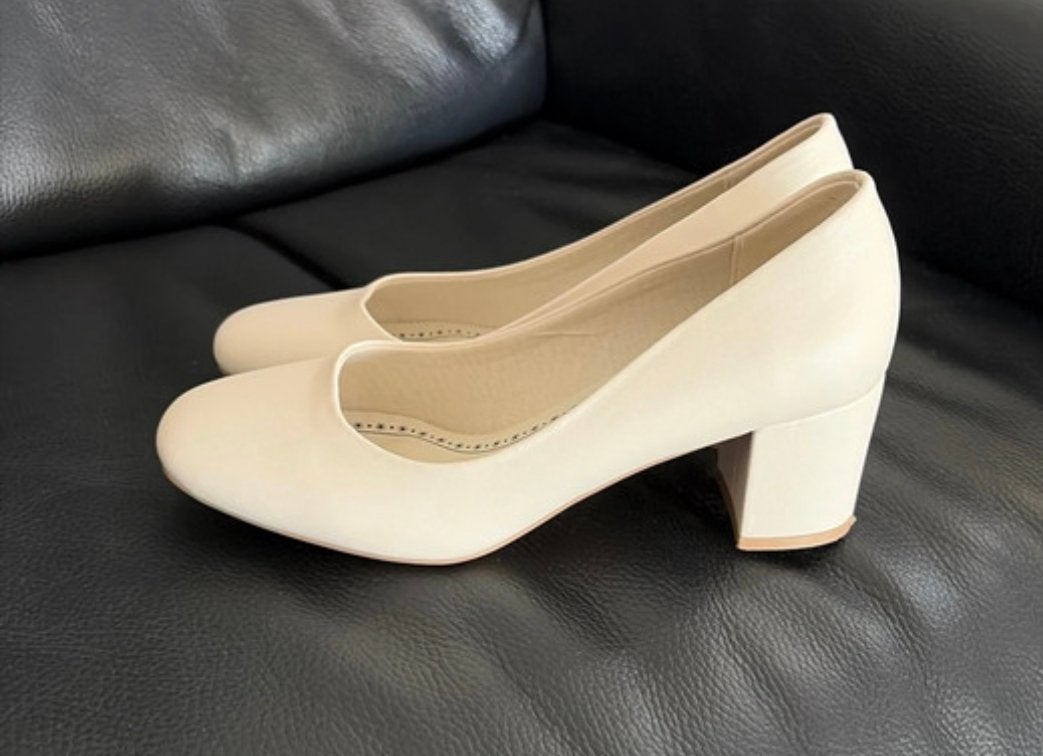 Pumps beige, Enlèvement, Comme neuf, Beige, Escarpins