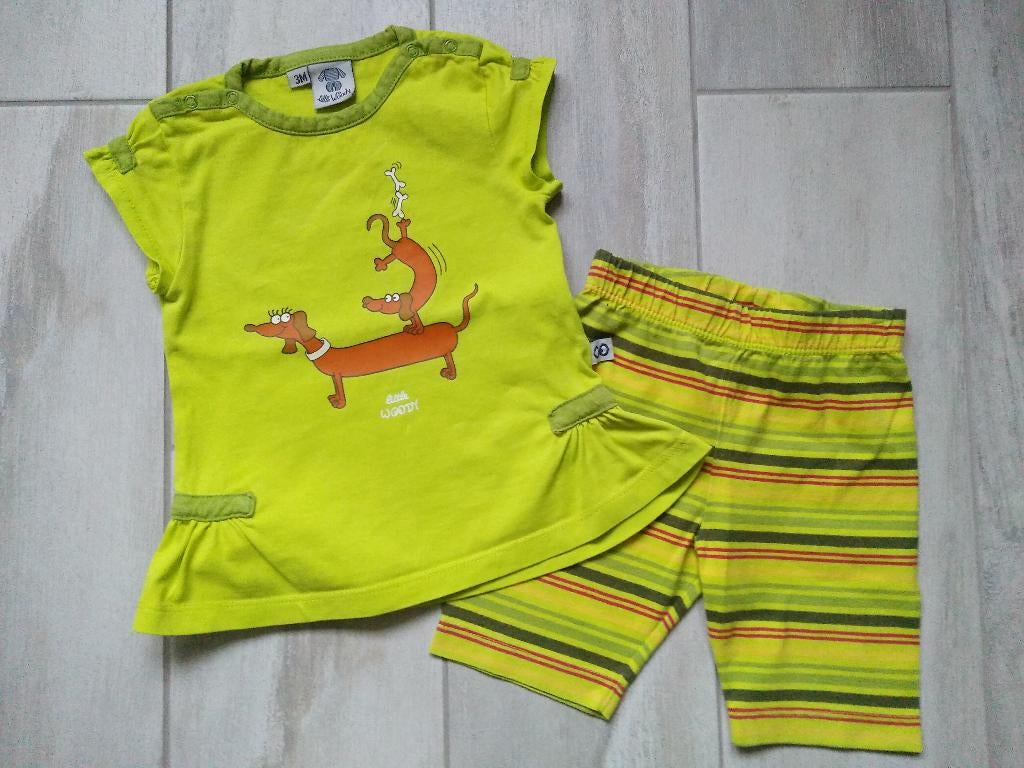 ✿ M62 - Woody zomer pyjama thema hond, Enfants & Bébés, Vêtements de bébé | Taille 62, Utilisé, Fille, Vêtements de nuit ou Sous-vêtements