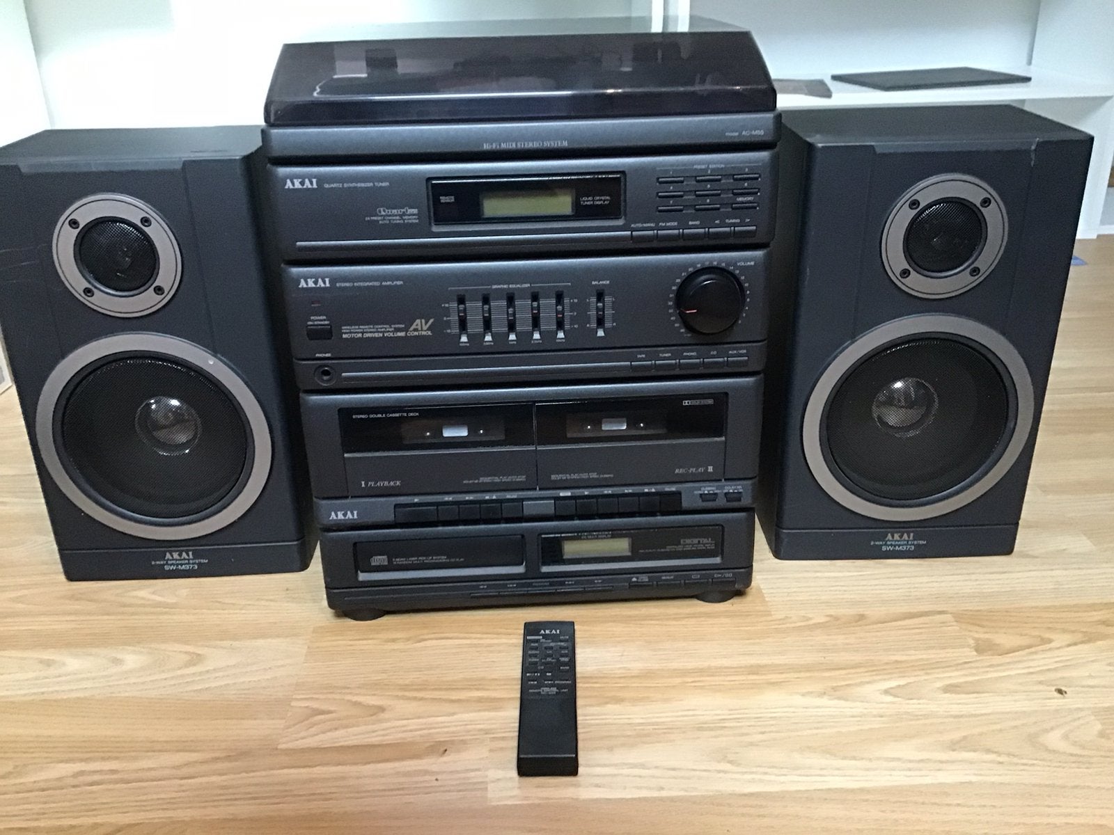 Akai steroeketen met platenspeler, Enlèvement, Utilisé, Akai