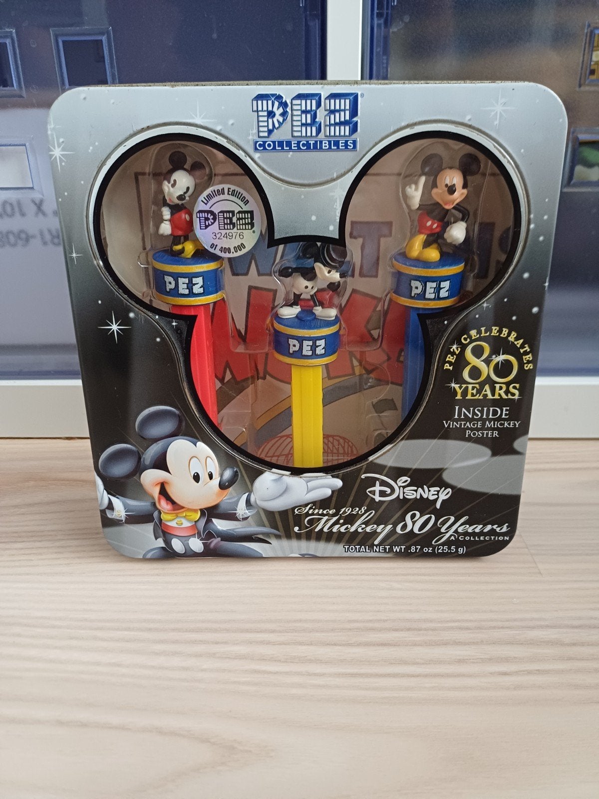 limited edition anniversary pez collector box disney mickey, Collections, Enlèvement ou Envoi, Mickey Mouse, Comme neuf, Statue ou Figurine