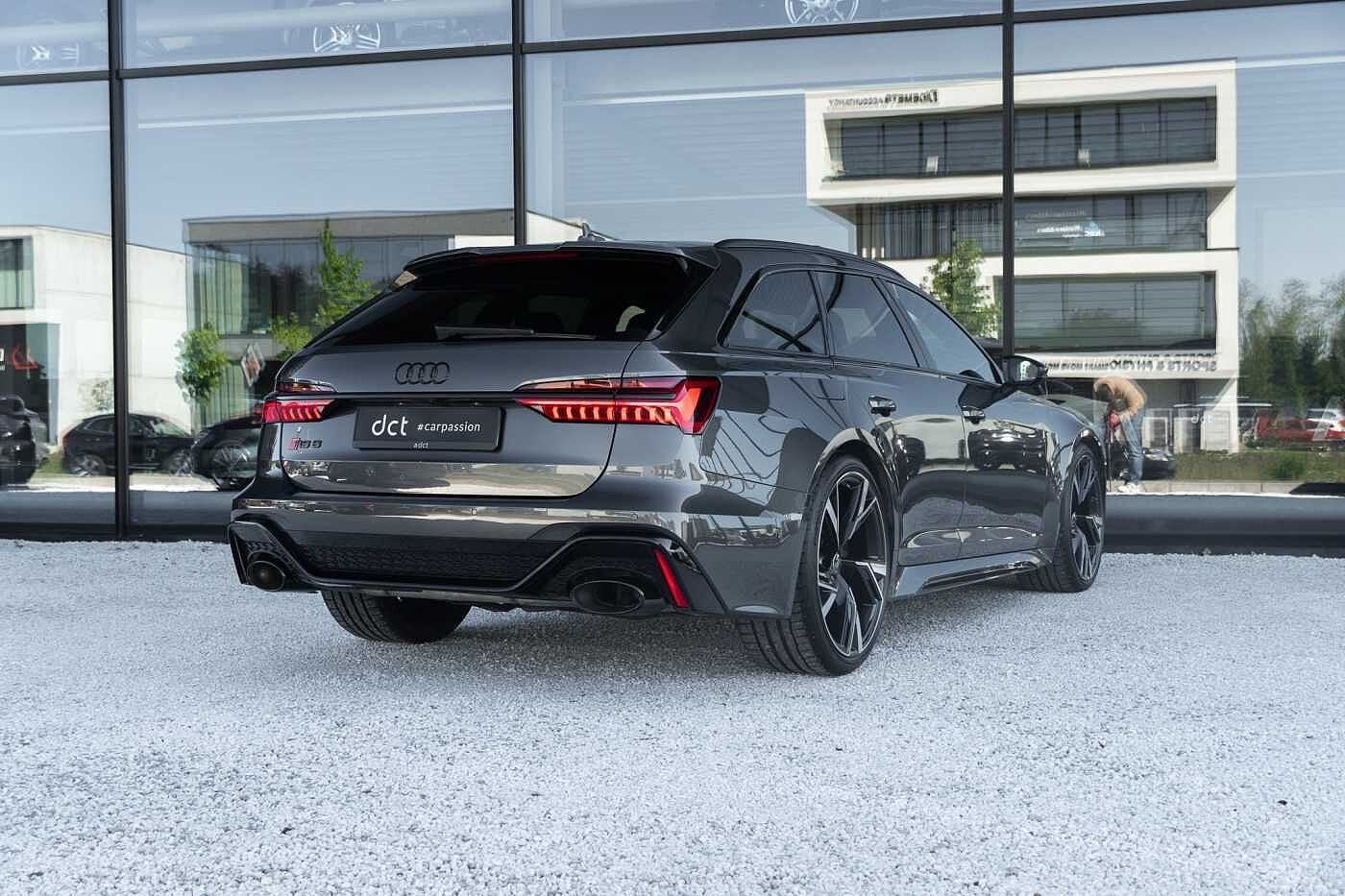 Audi RS6 Panorama BlackOptic B&O CoolingSeats Laser HeadUp, Autos, Cuir, Argent ou Gris, 3996 cm³, Euro 6