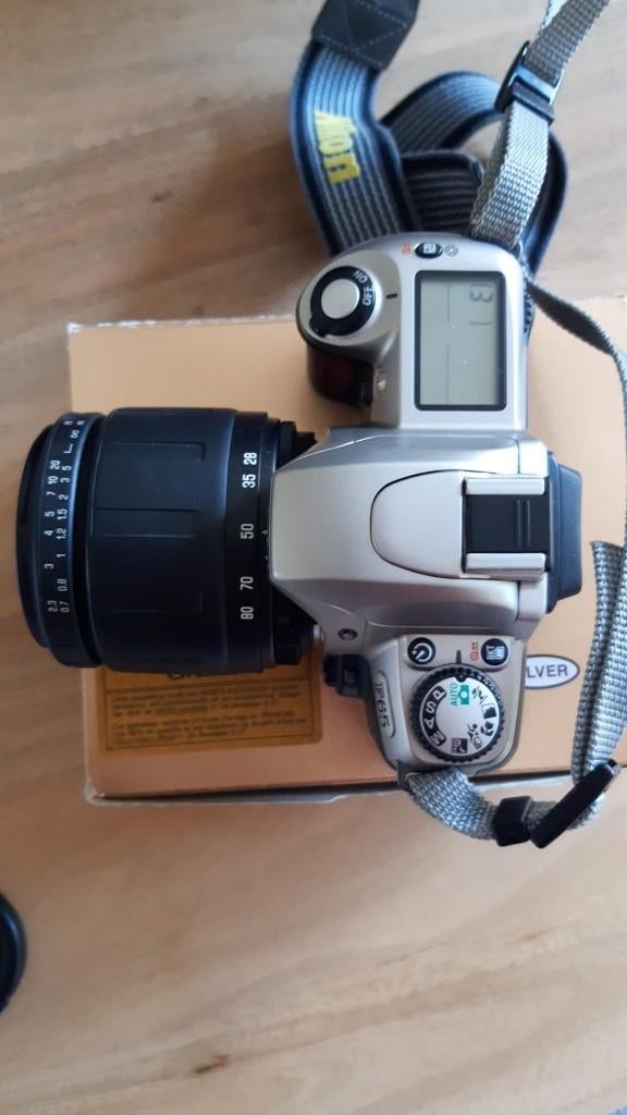 Nikon F65 – appareil photo argentique 35mm – avec boîte, Audio, Tv en Foto, Fotocamera's Analoog, Zo goed als nieuw, Spiegelreflex