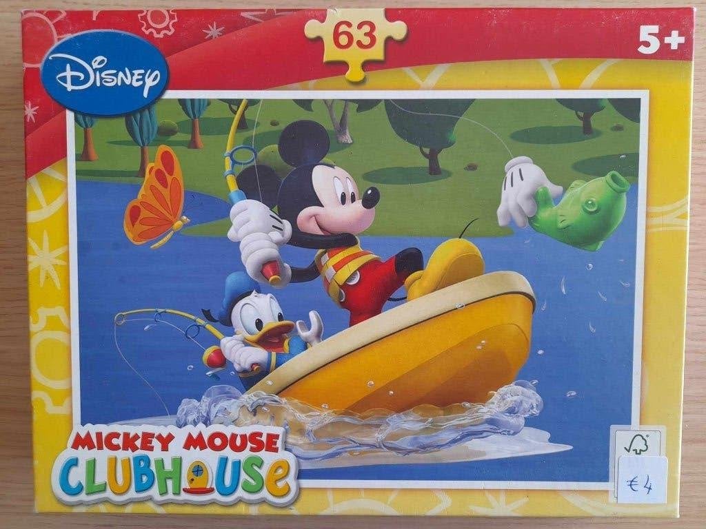 Puzzel Mickey Mouse Clubhouse, Kinderen en Baby's, Ophalen of Verzenden, Meer dan 50 stukjes, Gebruikt, 4 tot 6 jaar