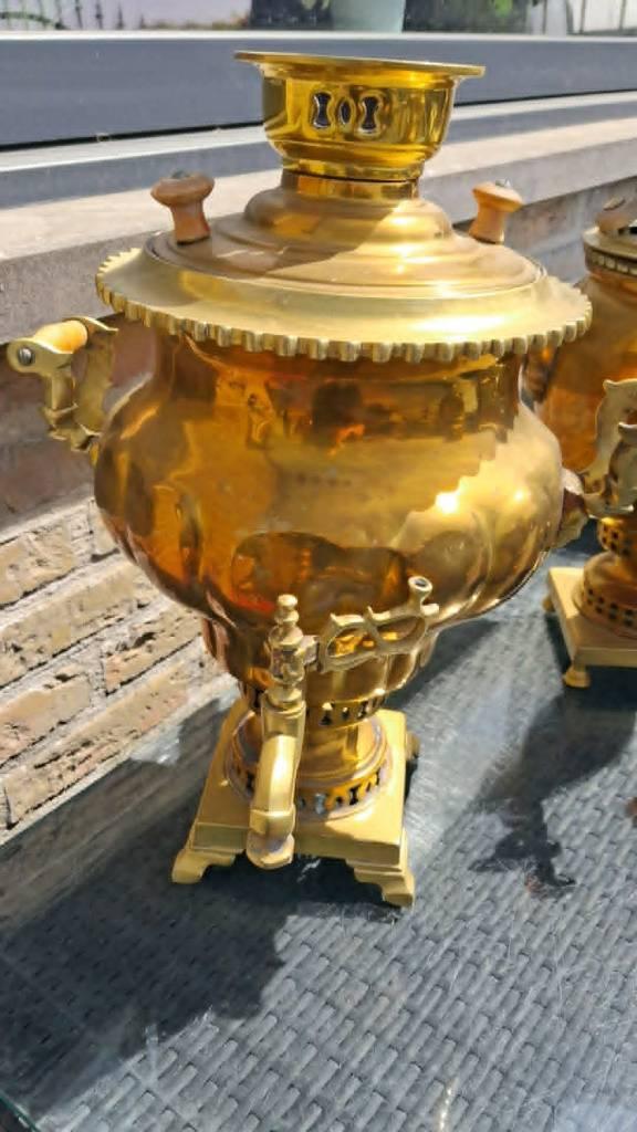 oude koperen samovars foto 1, Ophalen