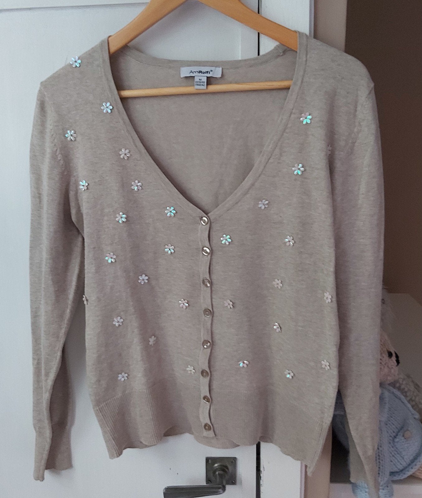Prachtig vestje met pailletten medium., Vêtements | Femmes, Taille 38/40 (M), Enlèvement ou Envoi, Comme neuf, Anne Rolfie