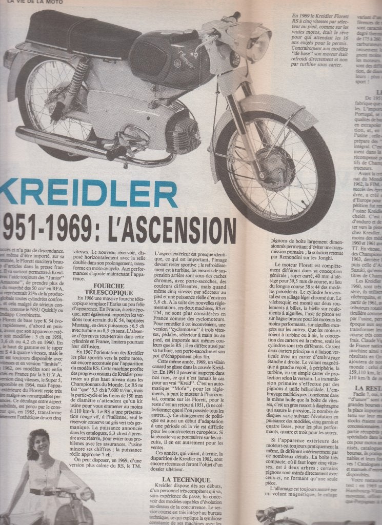 Cyclomoteurs Kreidler collection 1951-1969, Envoi, Utilisé