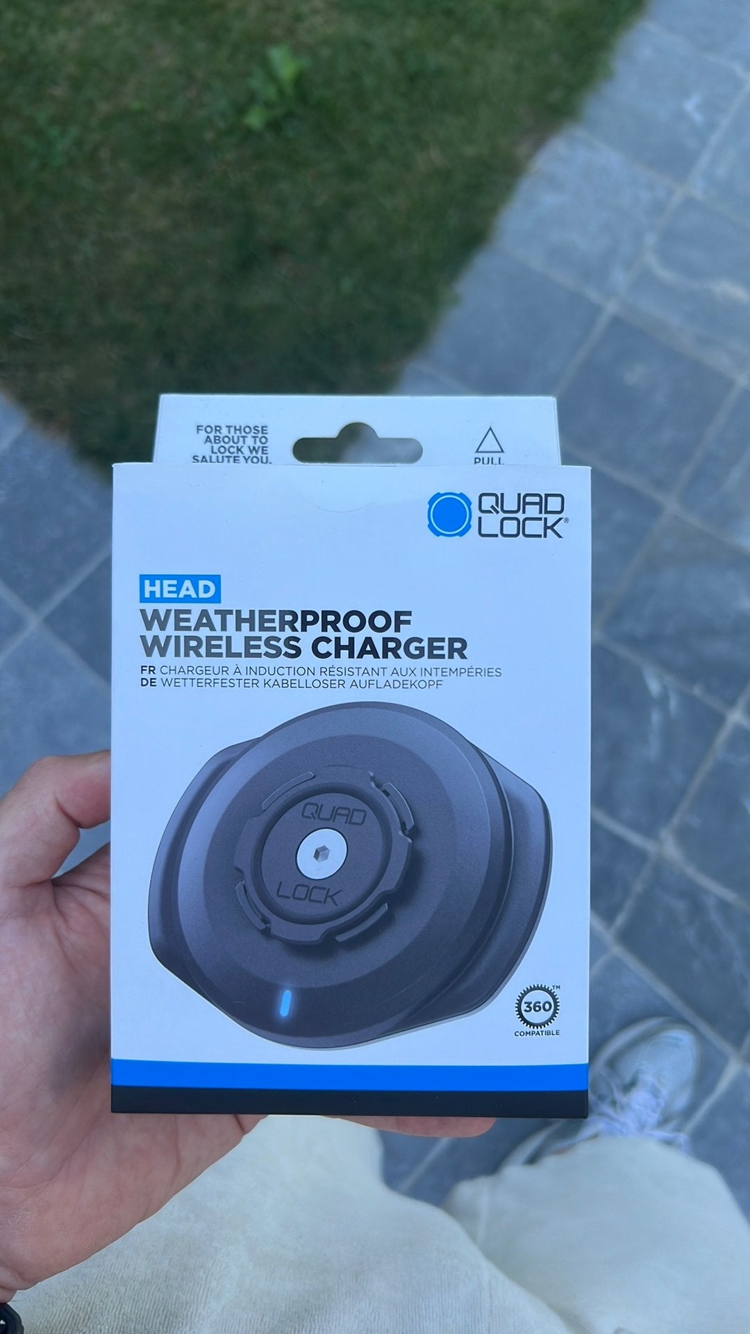 *NIEUW* - Quad Lock - wireless charger, Motoren, Ophalen, Nieuw