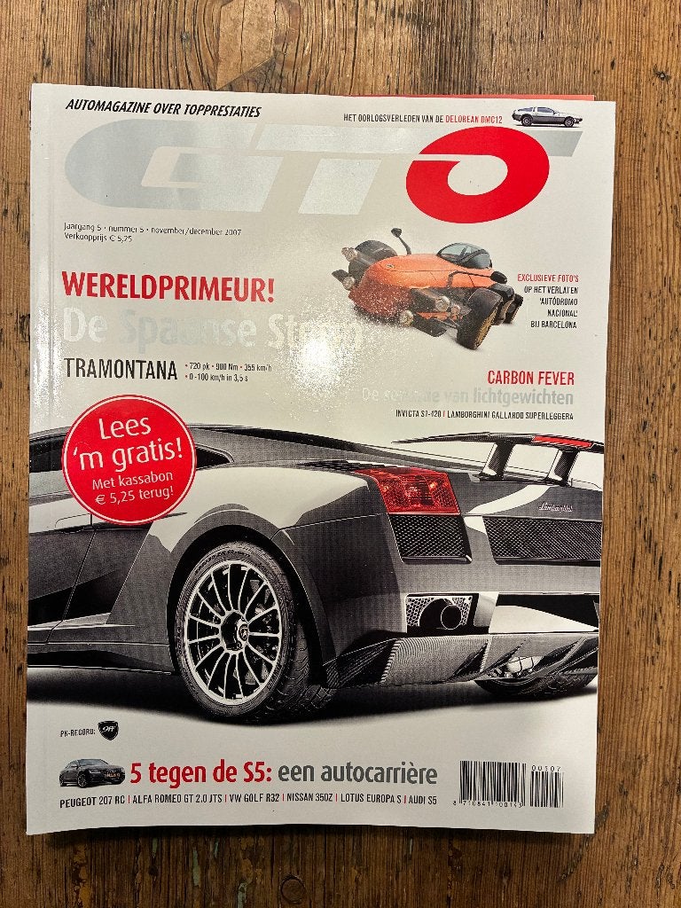 GTO automagazine jaargang 5 nr. 5 (nov-dec 2007), Livres, Journaux & Revues, Enlèvement ou Envoi, Comme neuf