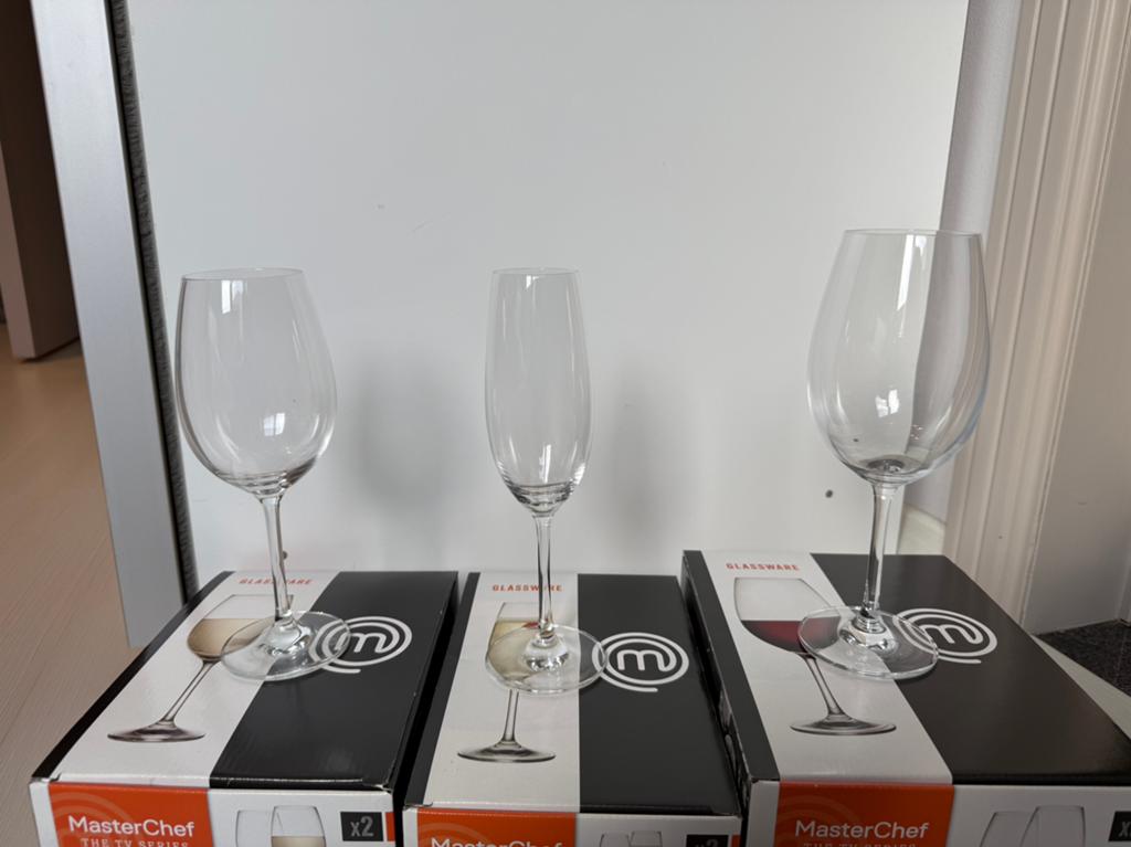 Glazenset 36 Drinkglazen (3 x 12) Masterchef Glassware, Ophalen, Glas of Glazen, Nieuw, Glas