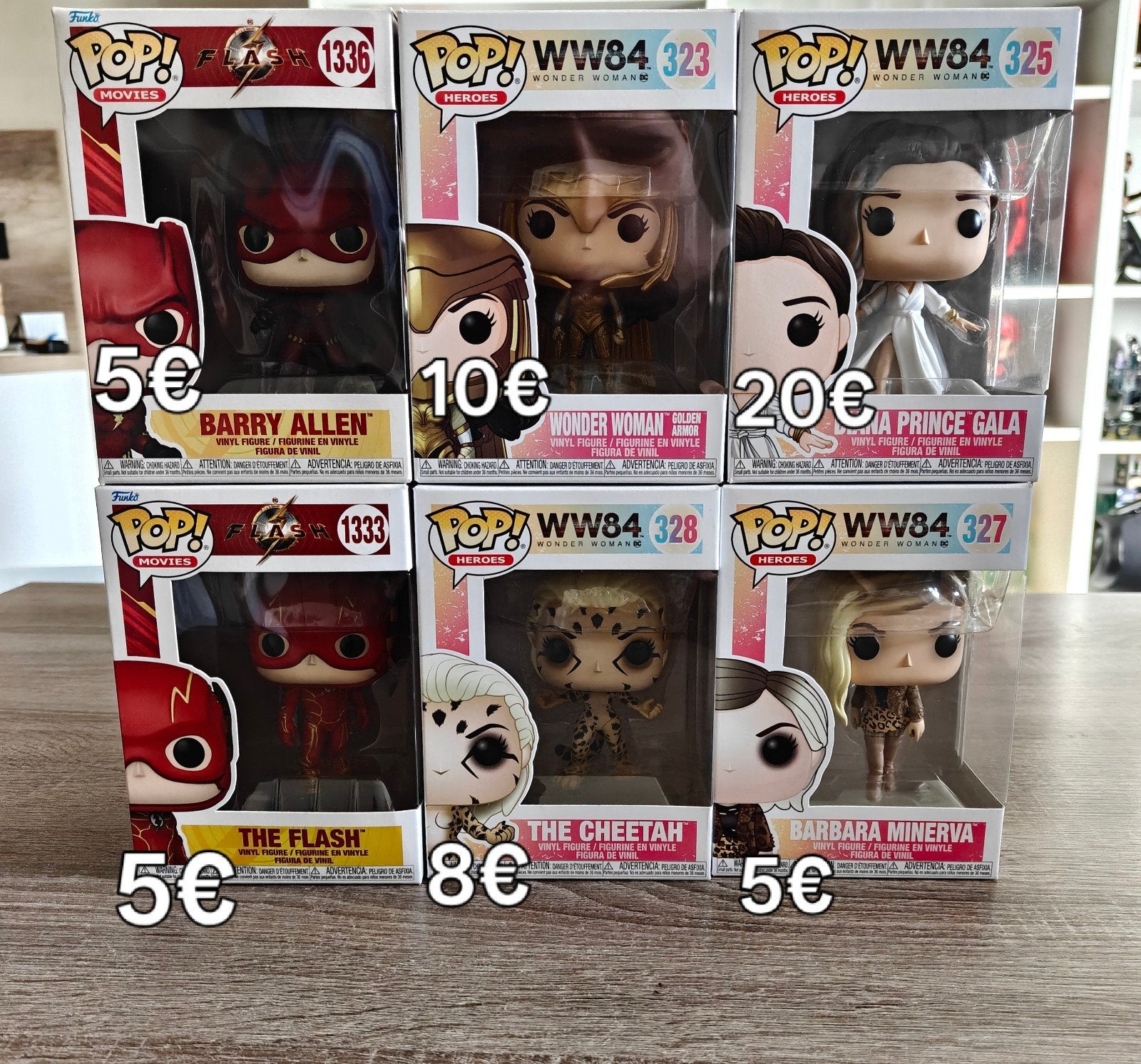 Funko pop dc, Ophalen