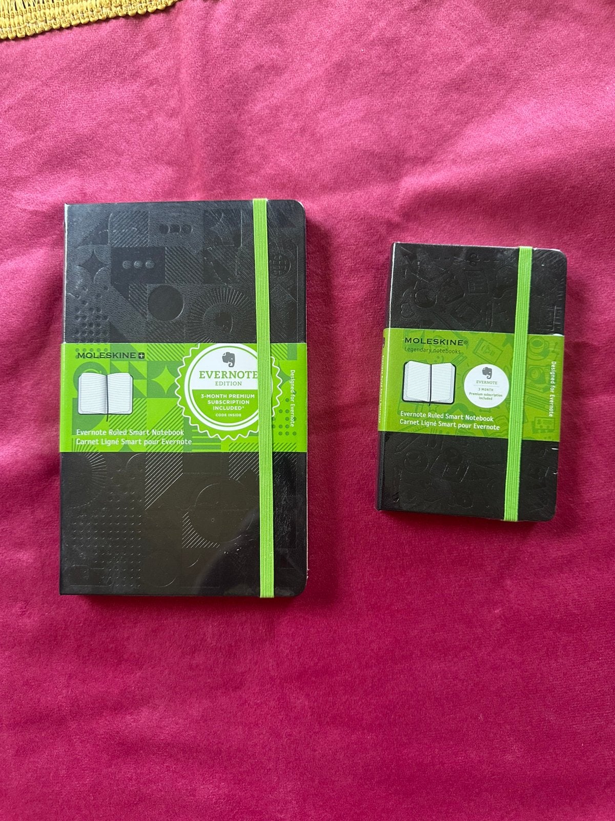 Carnets Moleskine Evernote 2 piece, Hobby & Loisirs créatifs, Matériel scolaire, Enlèvement ou Envoi, Comme neuf