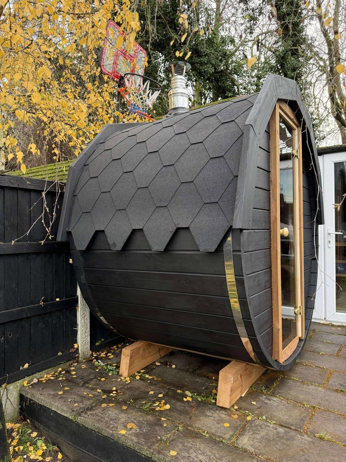 Sauna en tonneau de 1,5 m - Livraison et installation gratui, Enlèvement ou Envoi