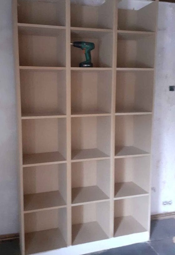 URGENT : GRANDE BIBLIOTHEQUE TRES SOLIDE TRES SPACIEUSE, Ophalen, Gebruikt