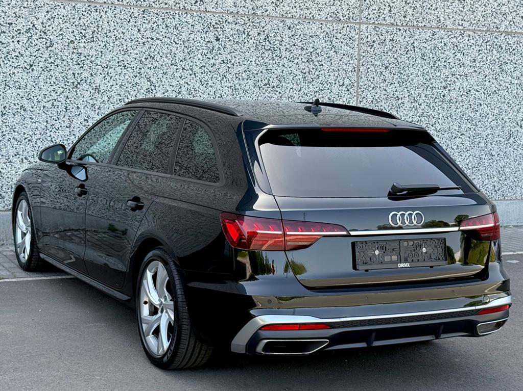 Audi A4 30TDi 10/2020 85696Km 3X Sline Full Carnet Garantie, Auto's, Audi, Testrit aan huis, Euro 6, A4, Zwart