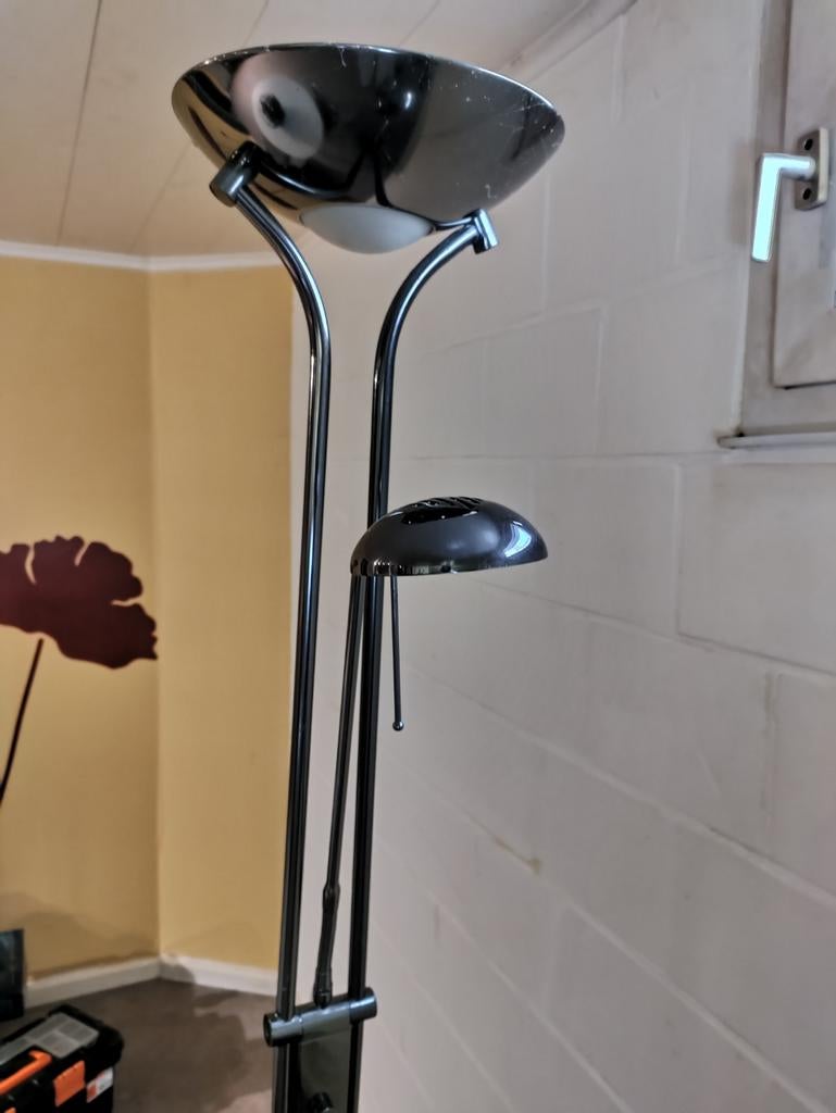 Staanlamp in inox, Ophalen, Hedendaagse stijl, Zo goed als nieuw, Metaal