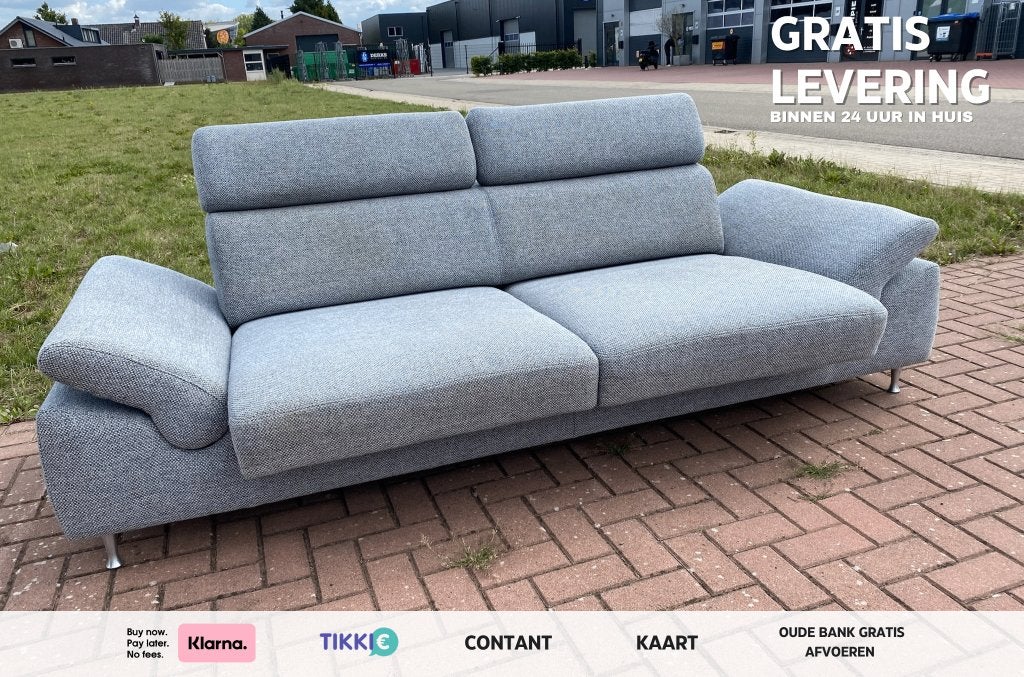 Montèl Chicago Stoffen 3-Zitsbank–Verstelbaar Comfort, Huis en Inrichting, Zetels | Zetels, 150 tot 200 cm, Tweepersoons, 75 tot 100 cm
