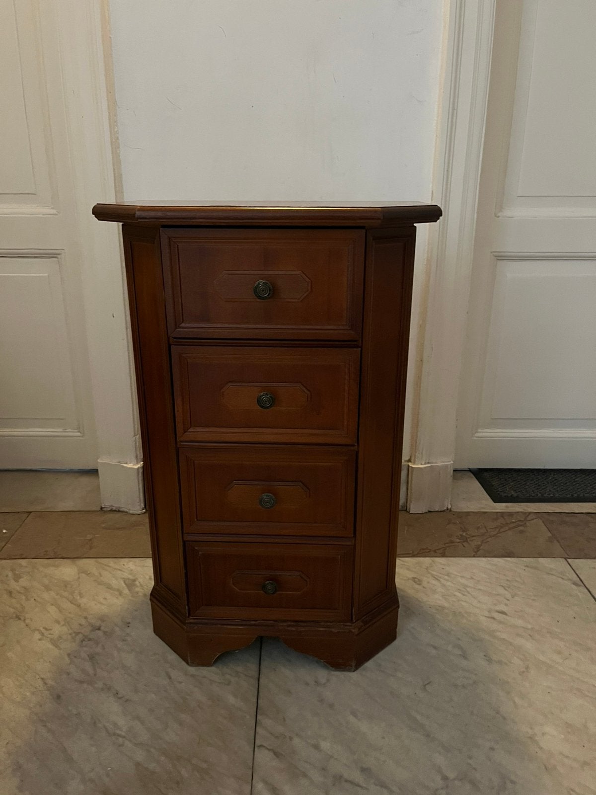 Vintage houten ladekast, Ophalen, Zo goed als nieuw