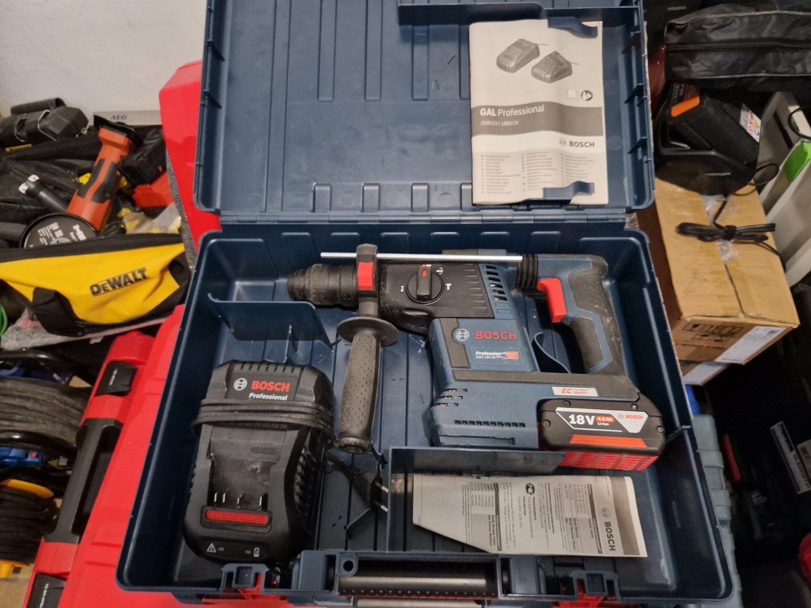 Bosch GBH18V -26 F hamerboor, Doe-het-zelf en Bouw, Ophalen, Zo goed als nieuw, Hamer, Bosch