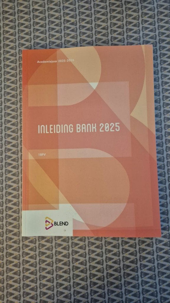 Inleiding Bank 2025, Ophalen of Verzenden, Nieuw, Hogeschool