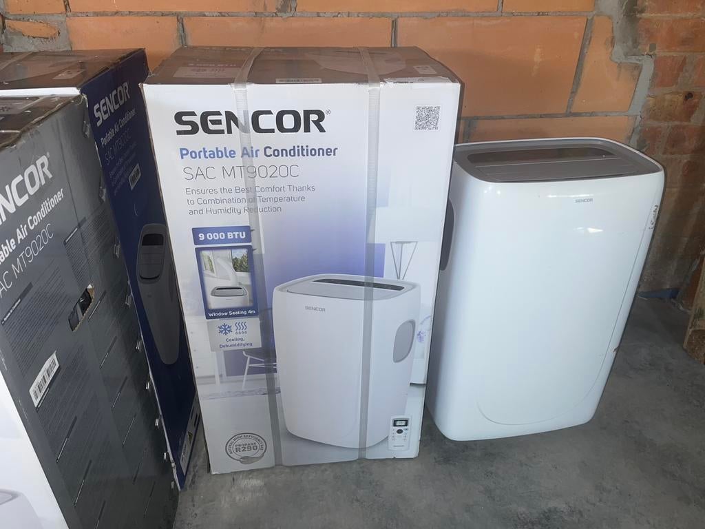 Climatiseur mobile Sencor SAC MT9020C 9000 BTU, Neuf, Classe énergétique A ou plus économe, Enlèvement, Refroidissement et Déshumidification