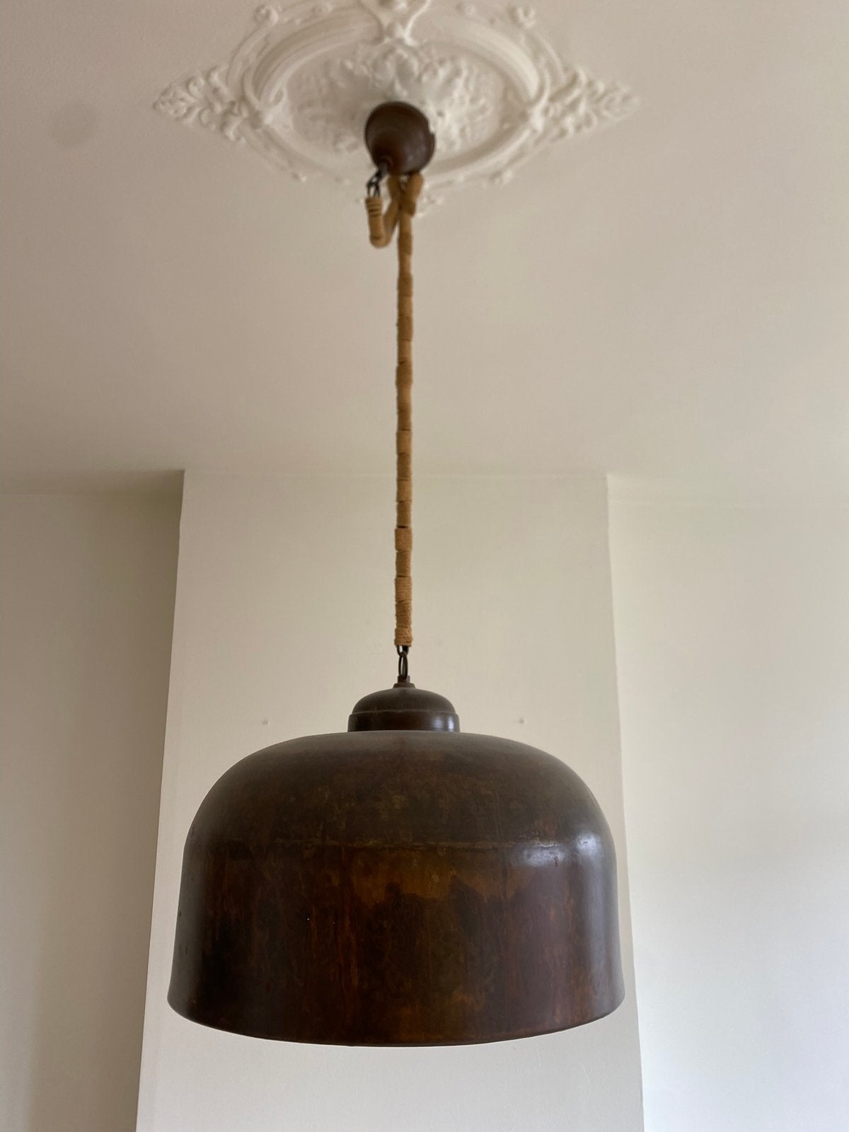 Lampe en metal, Ophalen, Gebruikt, Metaal, Ancien