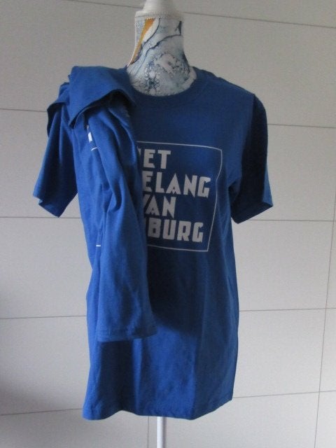 2x blauwe shirt - Het belang van Limburg - khlim - HSR 2012, Ophalen of Verzenden, Zo goed als nieuw, Maat 38/40 (M), Blauw