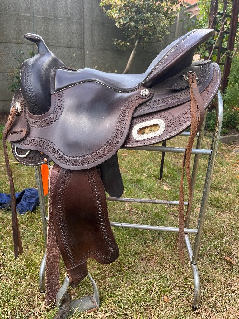 freemax western zadel buffel choco round, Siège semi-creux, Enlèvement ou Envoi, Moyen, Utilisé