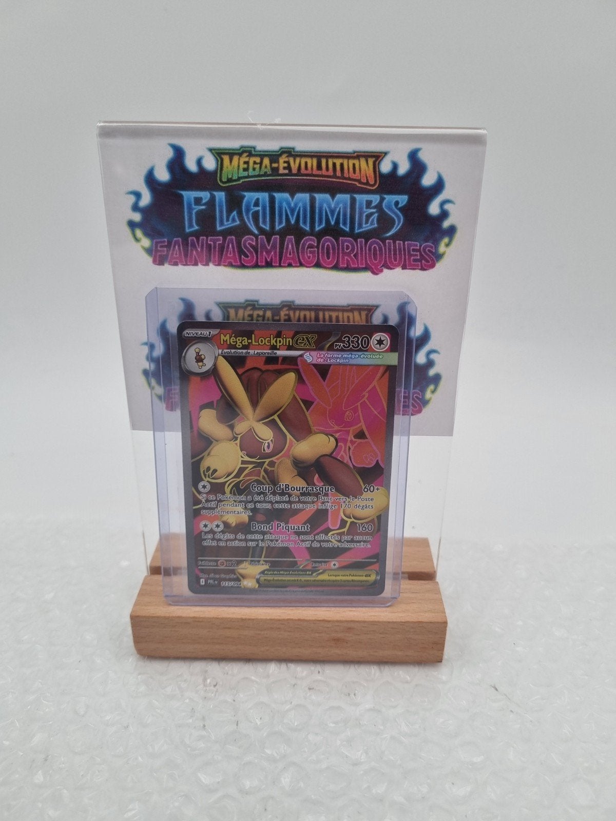 FULL ART Méga-Lockpin EX 115/094 ME2 Flammes Fantasmagorique, Ophalen of Verzenden, Nieuw, Losse kaart, Foil