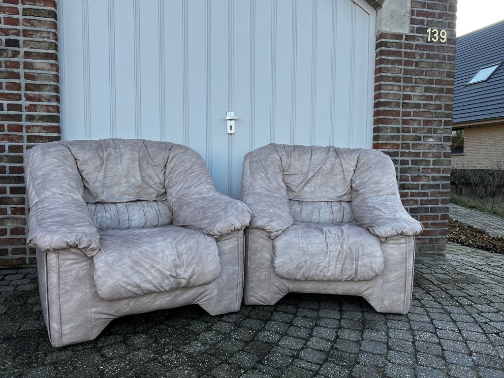 2 superzachte eenpersoonszetels, Ophalen, Gebruikt, Stof, 75 tot 100 cm