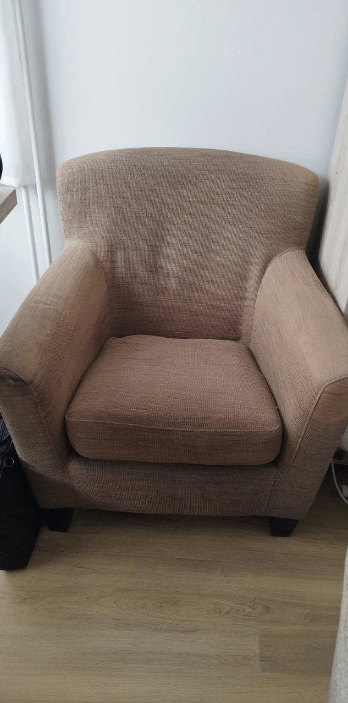 Twee zetels te koop, Huis en Inrichting, Ophalen, Gebruikt, Eenpersoons, Stof