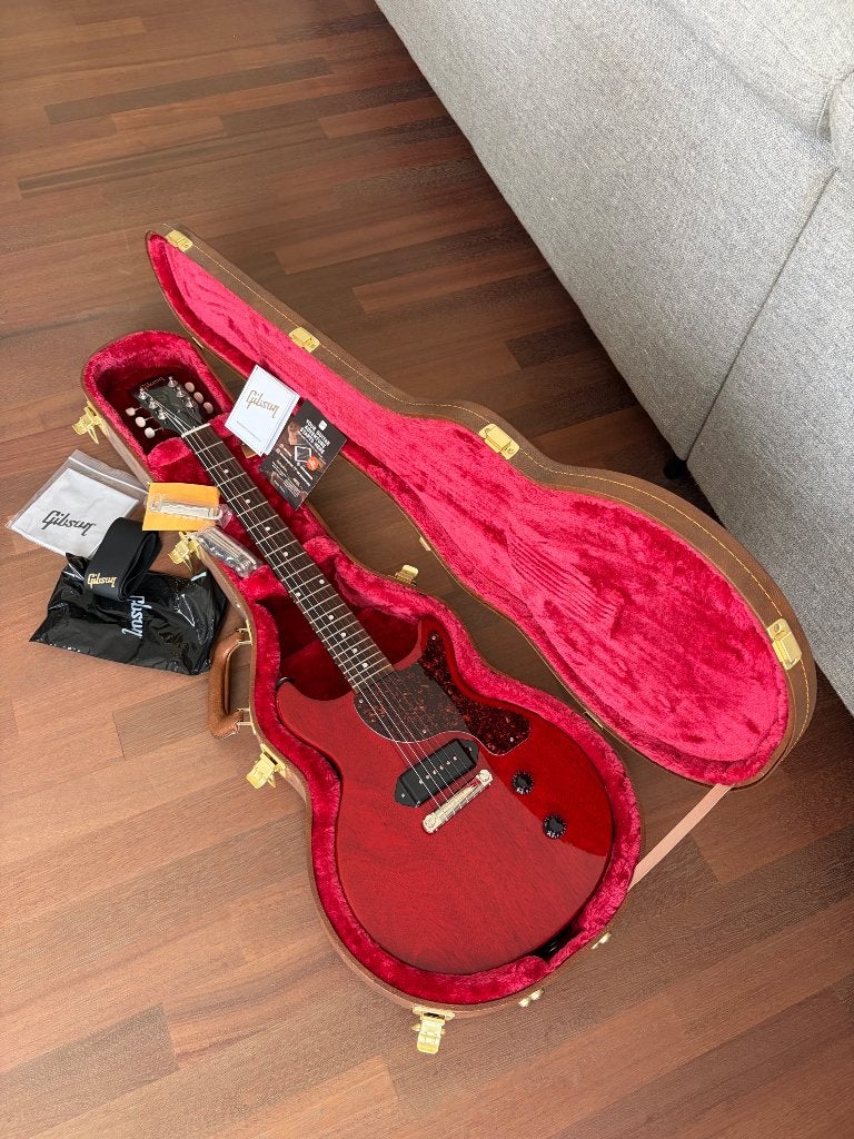 Gibson les Paul junior double cut vintage cherry, Musique & Instruments, Enlèvement, Comme neuf, Solid body, Gibson