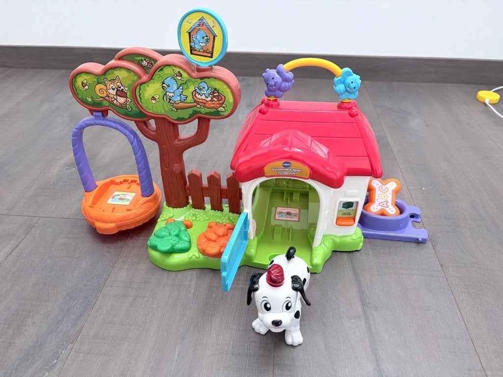VTech Zoef Zoef Dieren Schommel & Speel Hondenhok, Ophalen of Verzenden, Zo goed als nieuw, 2 tot 4 jaar