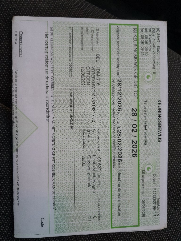 Citroën Berlingo, Auto's, Stof, Euro 6, Citroën, Parkeersensor