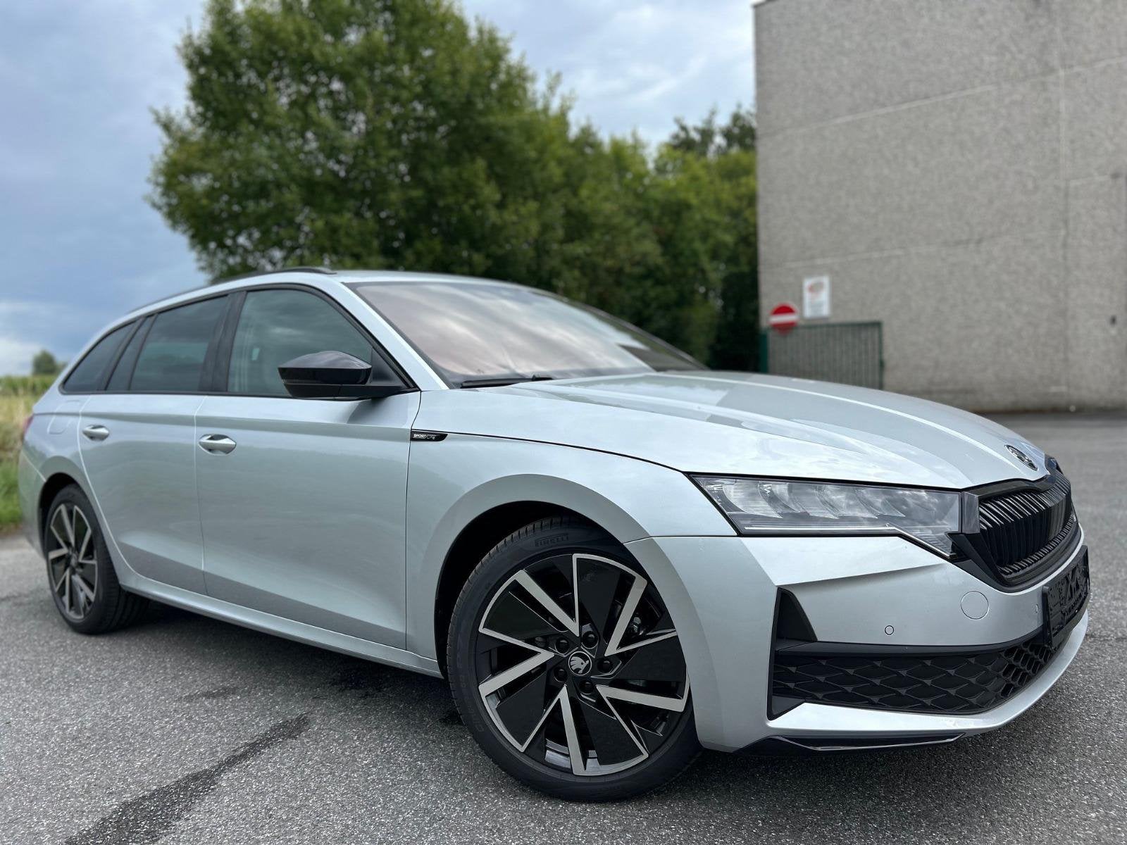 Skoda Octavia Combi eTSI DSG Sportline, Auto's, Automaat, Achterwielaandrijving, Leder en Stof, 115 g/km