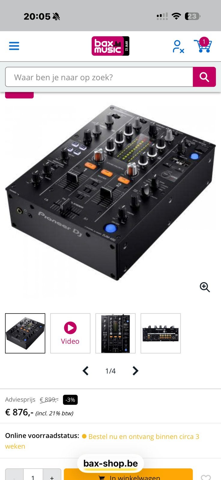 À vendre table de mixage 2 canaux DJ pioneer DJM -450, Enlèvement, Neuf