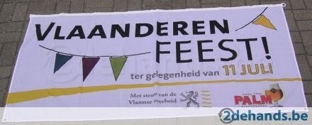 vlaggen tgv Vlaanderen feest, Enlèvement, Neuf