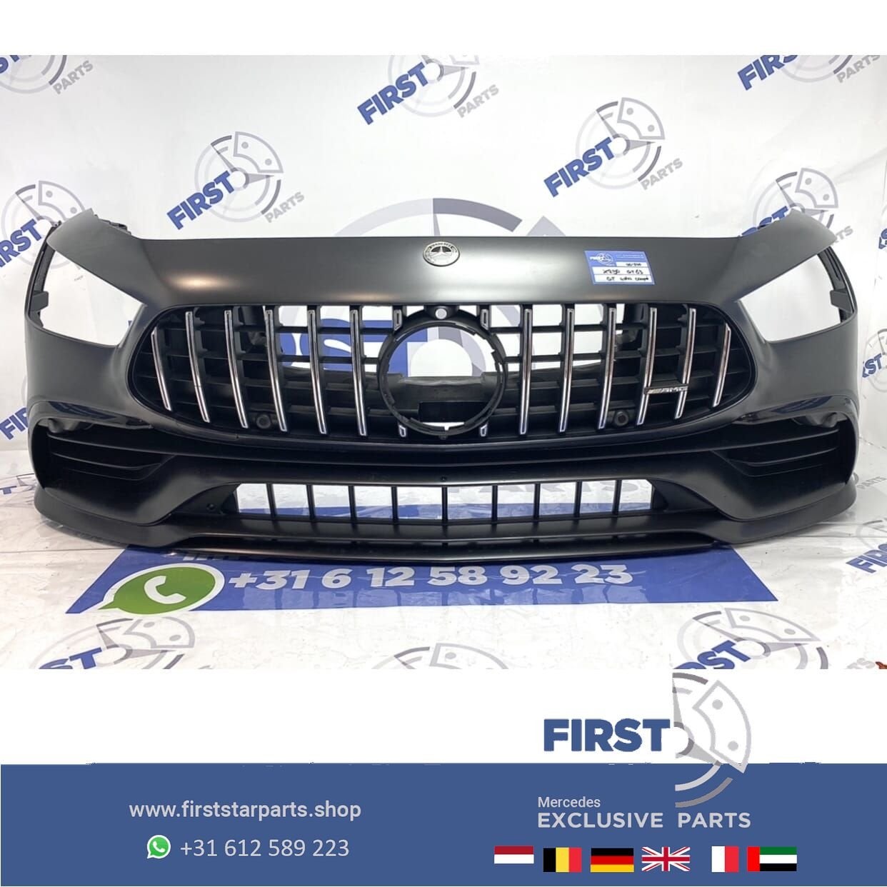 X290 W290 GT GTS 43 AMG VOORBUMPER GRIJS COMPLEET Mercedes O, Gebruikt, -, Voor, Ophalen of Verzenden