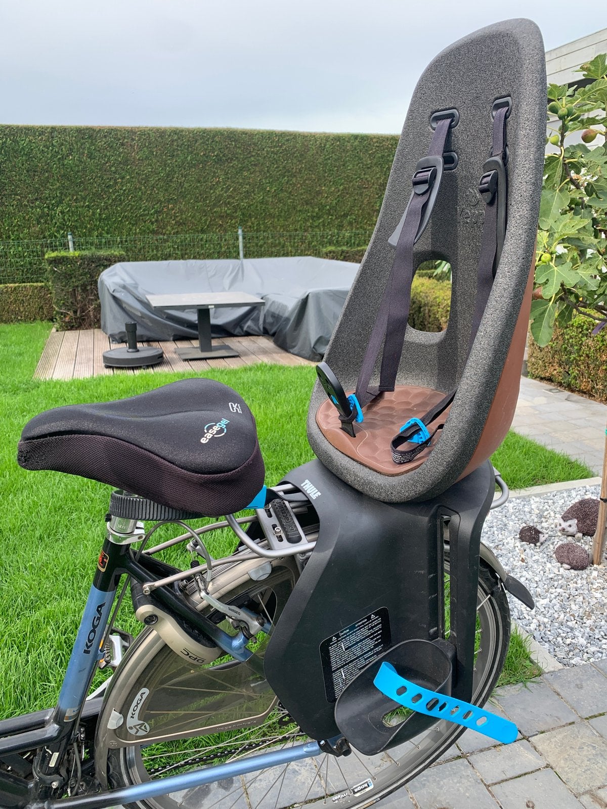 Thule Yepp kinderzitje – zeer weinig gebruikt, Fietsen en Brommers, Ophalen, Achterzitje, Voetsteuntjes, 0 t/m 18 kg