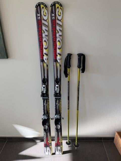 ski set, Sport en Fitness, Skiën en Langlaufen, Ophalen, 140 tot 160 cm, Gebruikt, Atomic