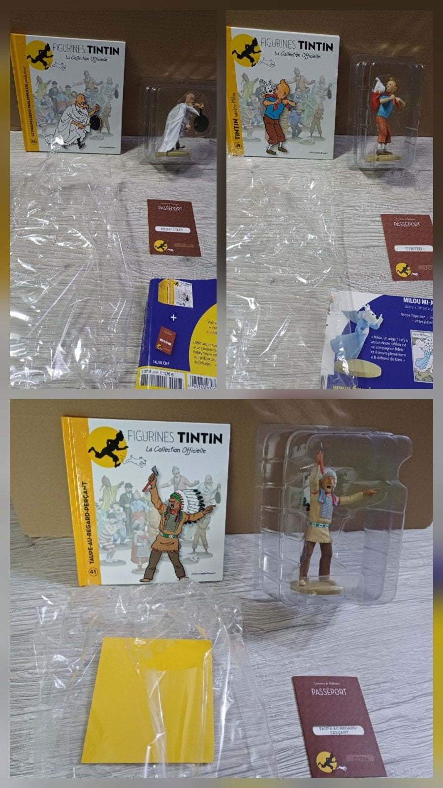 figurine Tintin Moulinsart, Collections, Enlèvement ou Envoi, Tintin, Comme neuf, Statue ou Figurine