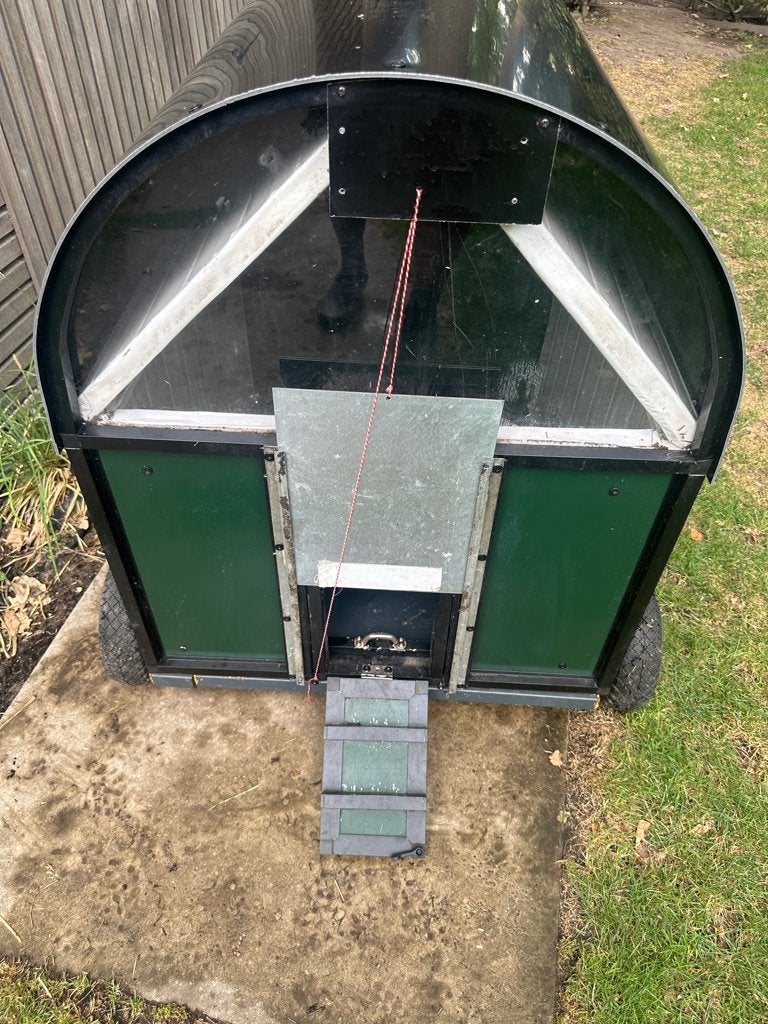 Kippenhok - uit aluminium - sandwich panelen, Ophalen, Gebruikt, Kippenhok of Kippenren