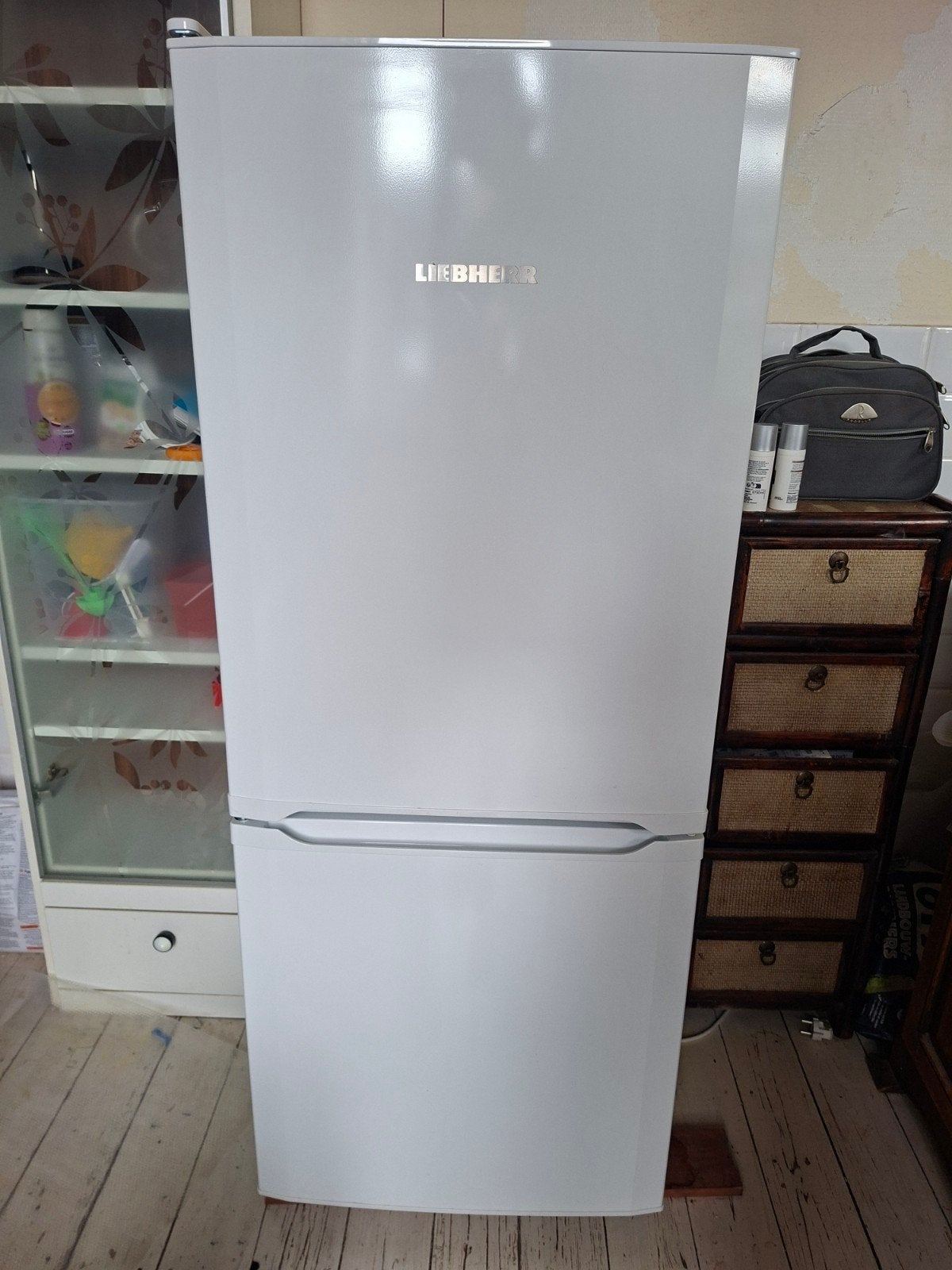Koel-vriescombinatie liebherr, Elektronische apparatuur, Ophalen, Gebruikt, 120 tot 140 cm, 200 liter of meer